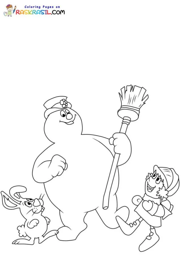 Desenhos de Frosty O Boneco de Neve Para Colorir 37