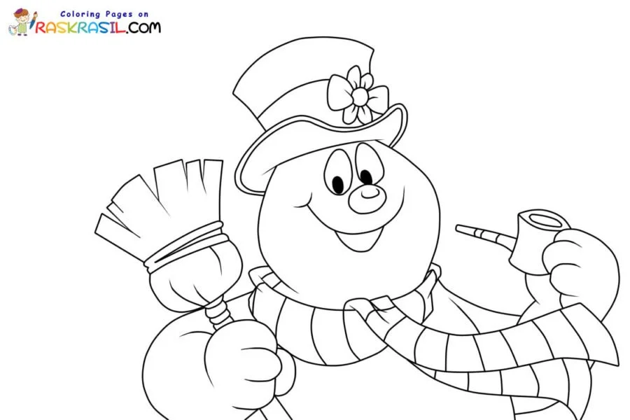Desenhos de Frosty O Boneco de Neve Para Colorir 38