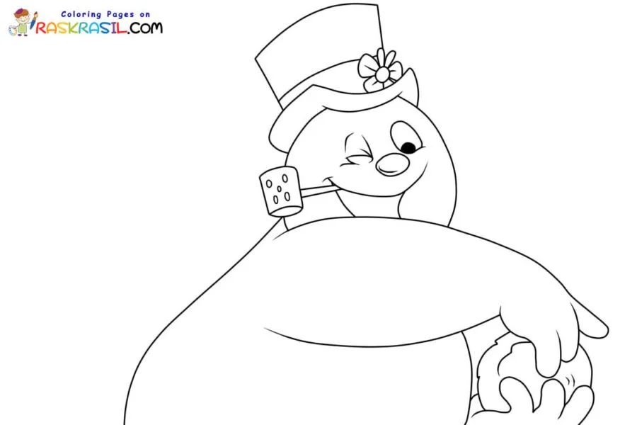 Desenhos de Frosty O Boneco de Neve Para Colorir 40