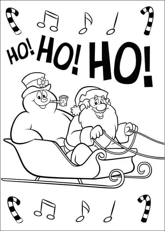 Desenhos de Frosty O Boneco de Neve Para Colorir 46