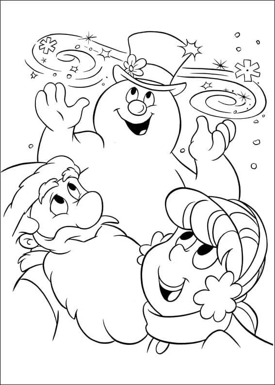 Desenhos de Frosty O Boneco de Neve Para Colorir 47