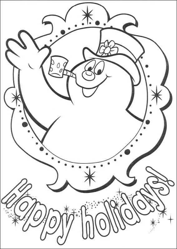 Desenhos de Frosty O Boneco de Neve Para Colorir 52