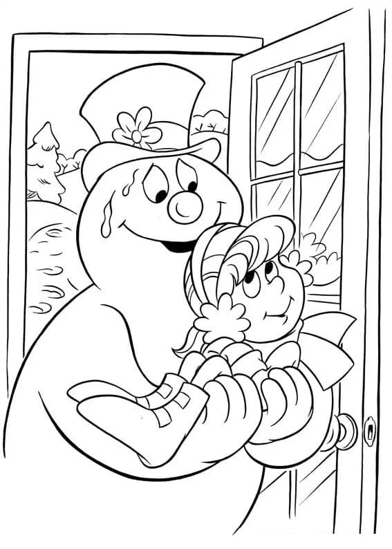 Desenhos de Frosty O Boneco de Neve Para Colorir 59