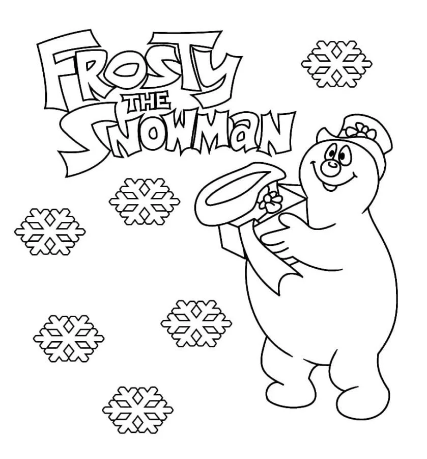Desenhos de Frosty O Boneco de Neve Para Colorir 61
