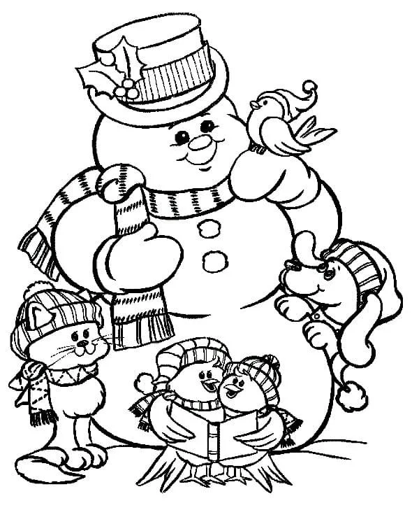 Desenhos de Frosty O Boneco de Neve Para Colorir 63