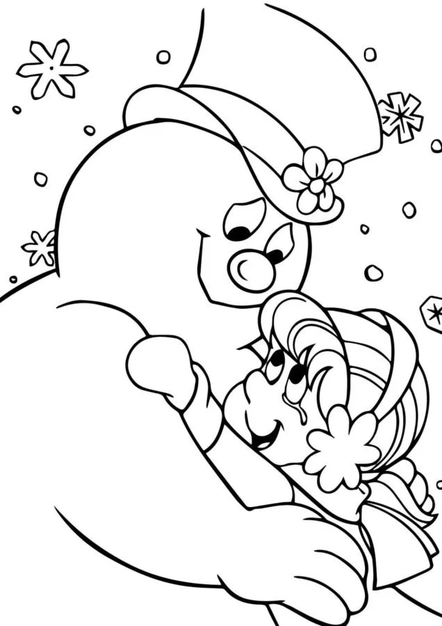 Desenhos de Frosty O Boneco de Neve Para Colorir 8