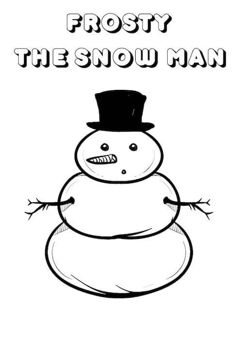 Desenhos de Frosty O Boneco de Neve Para Colorir 9