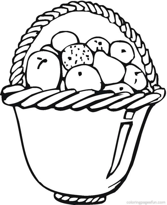 Desenhos de Cesta de Frutas Para Colorir 14