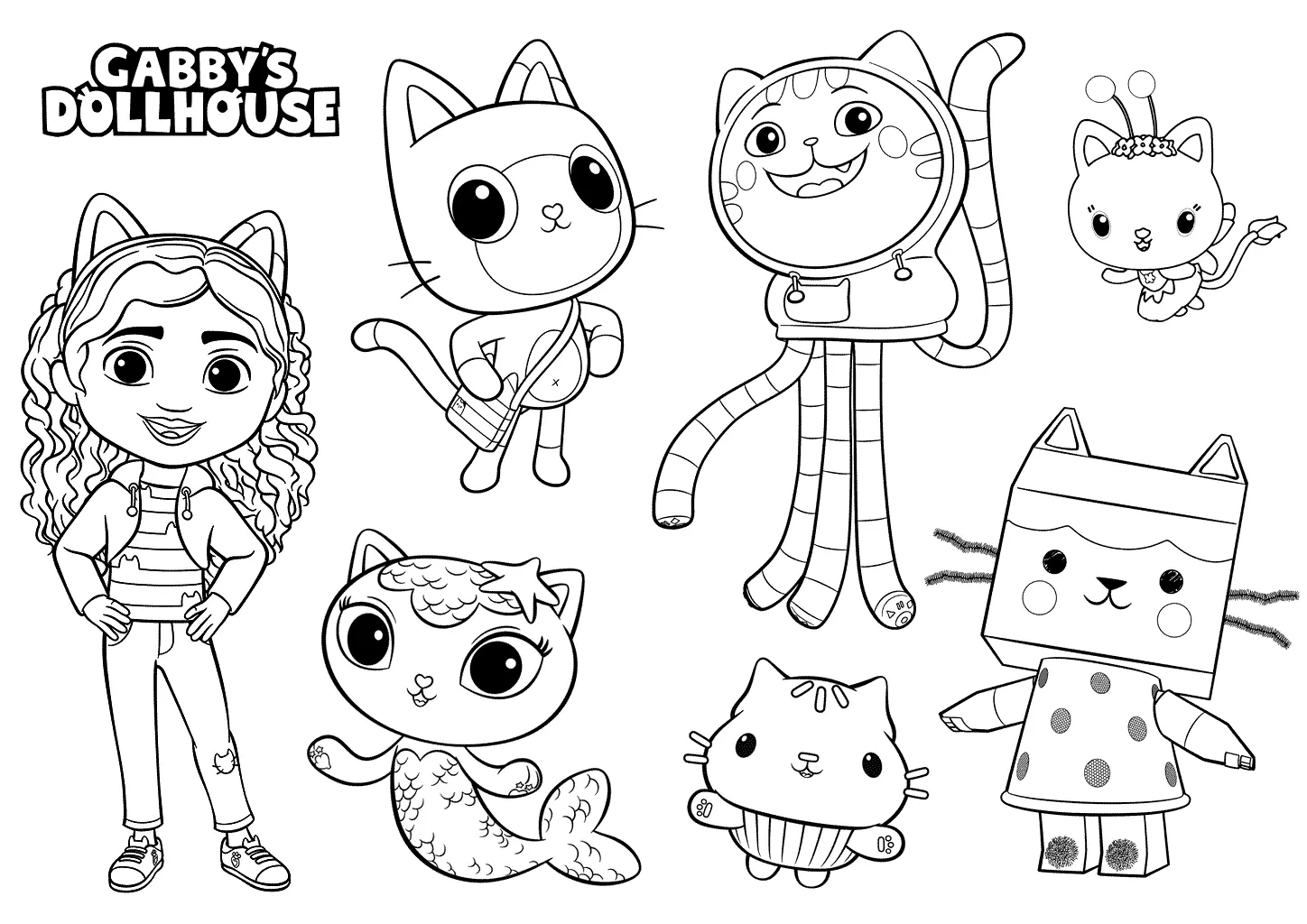 La Casa De Munecas De Gabby Para Colorear 1