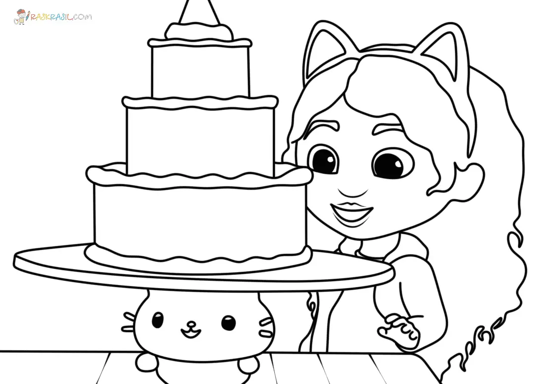 Desenhos de Casa Magica da Gabby Para Colorir 10