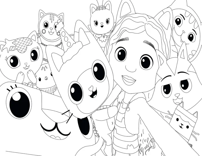 La Casa De Munecas De Gabby Para Colorear 12
