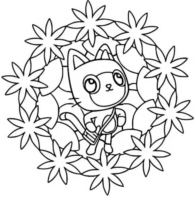 Desenhos de Casa Magica da Gabby Para Colorir 74