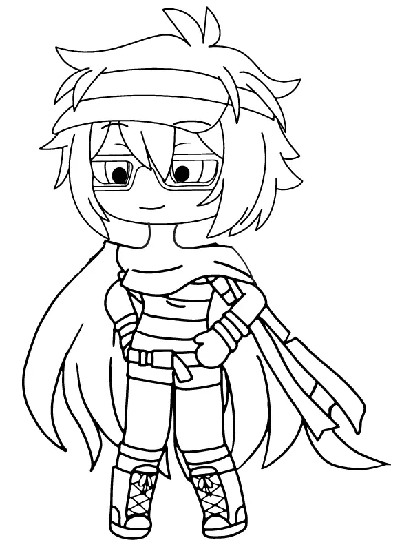 Gacha Nox Para Colorir 12