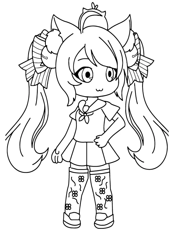 Gacha Nox Para Colorir 13