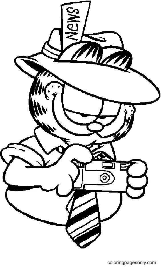 Desenhos de Garfield Para Colorir 67