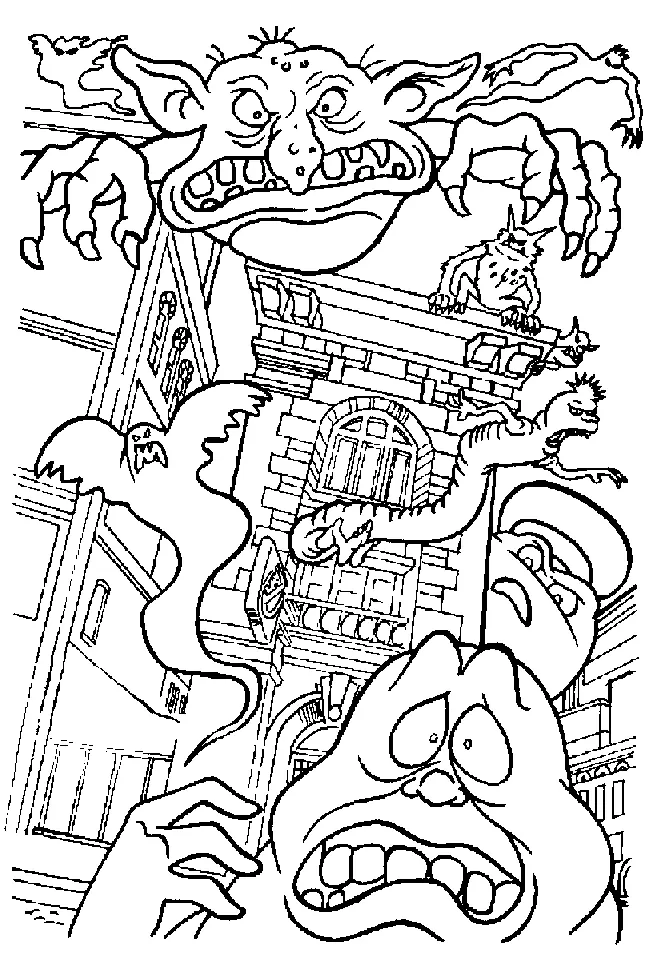 Desenhos de Caca-Fantasmas Para Colorir 38