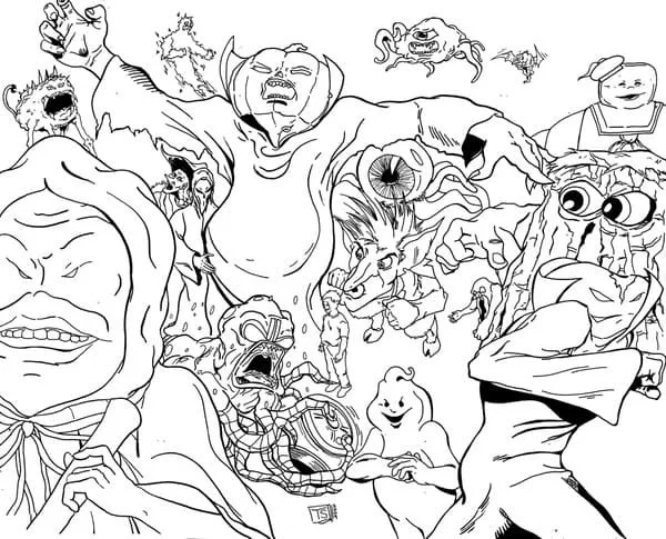Desenhos de Caca-Fantasmas Para Colorir 64