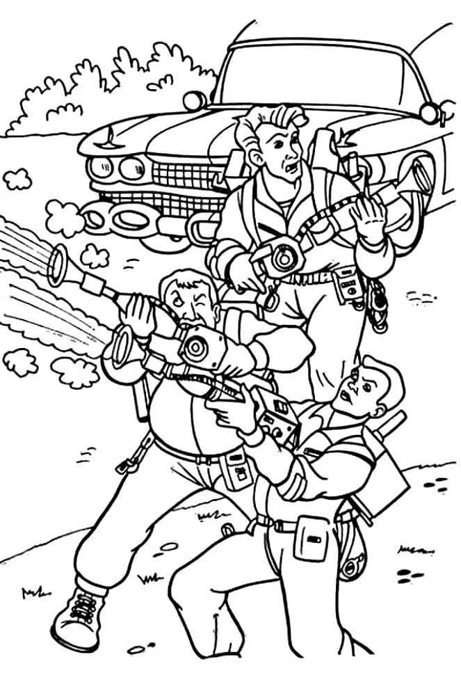 Desenhos de Caca-Fantasmas Para Colorir 77