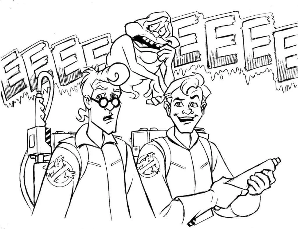 Desenhos de Caca-Fantasmas Para Colorir 8