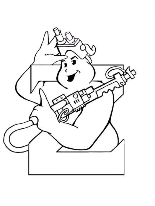 Desenhos de Caca-Fantasmas Para Colorir 96