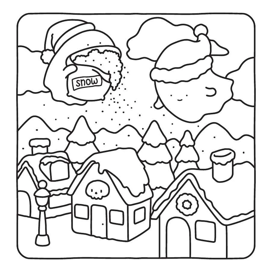 Gespenstisch susse Weihnachts Ausmalbilder 25