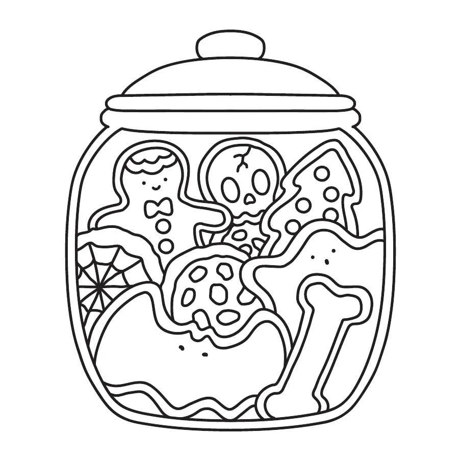 Ghostly Cute Christmas Coloring Pages 27