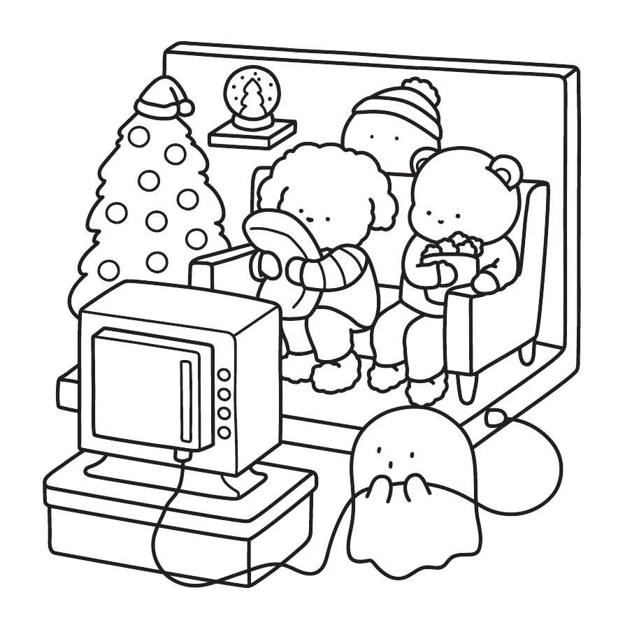 Gespenstisch susse Weihnachts Ausmalbilder 32