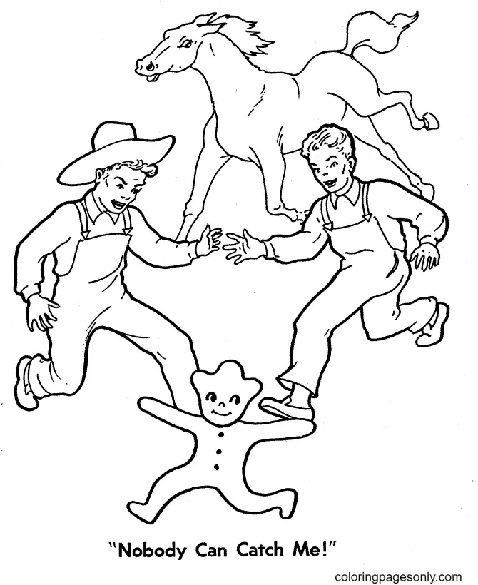 Gingerbread Man Coloring Pages