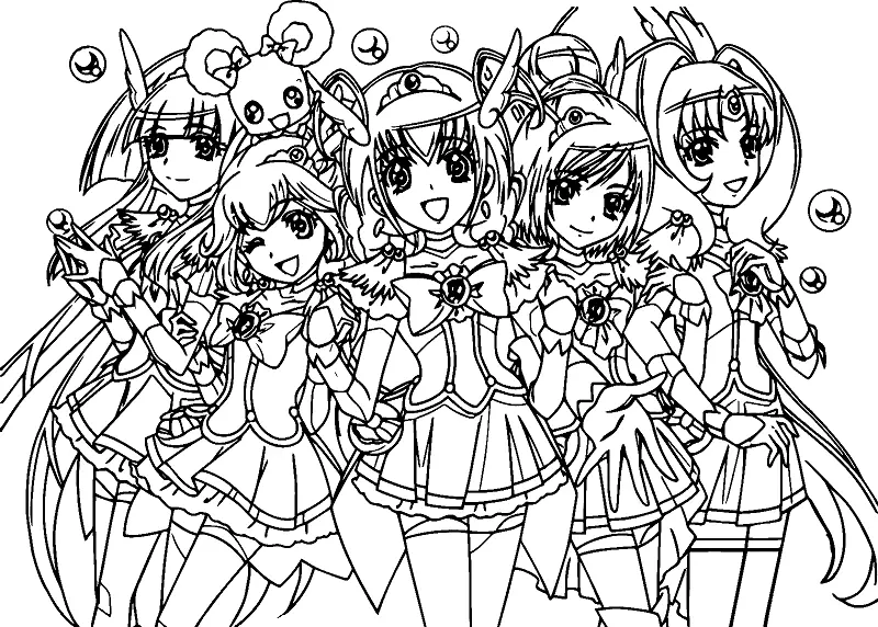 Glitter Force Ausmalbilder 19