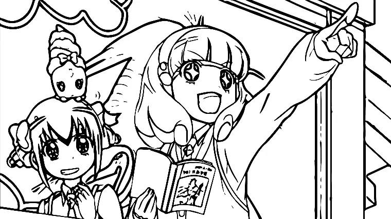 Glitter Force Coloring Pages 47