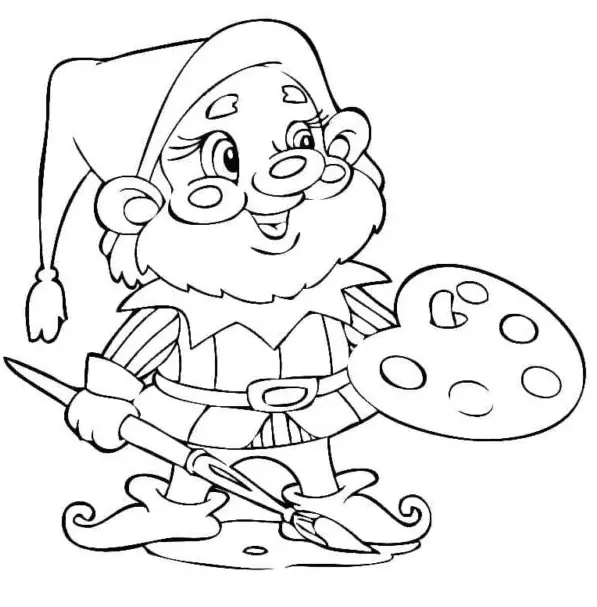 Gnome Ausmalbilder 34