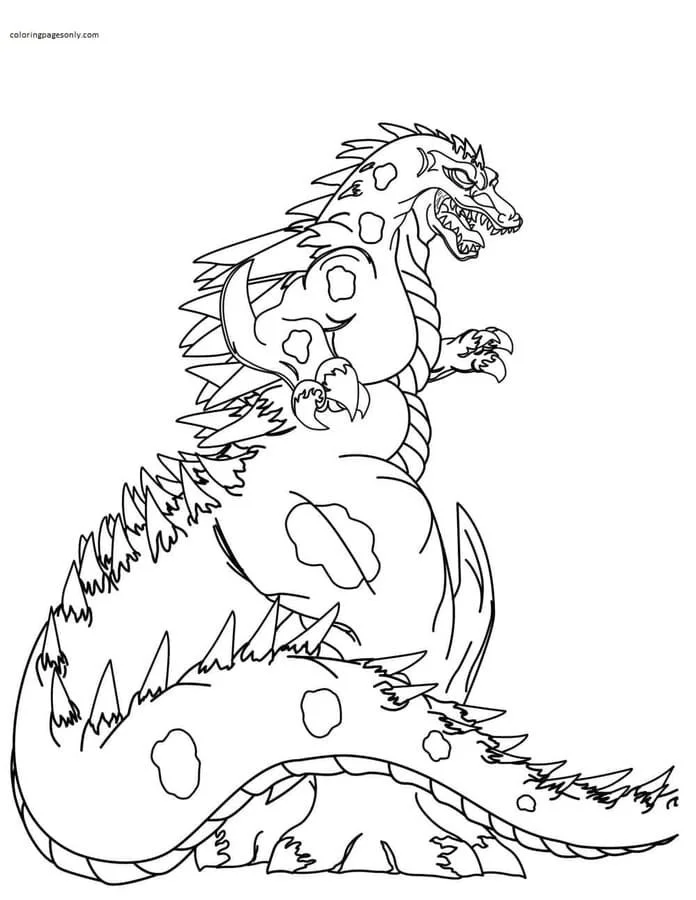 Godzilla and Kong Coloring Pages 19