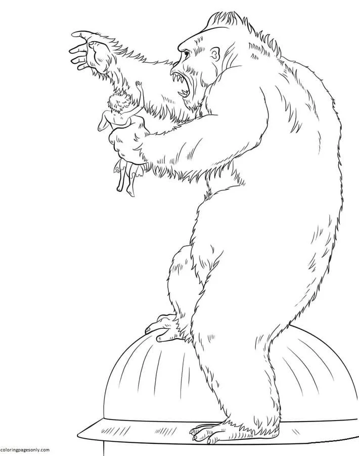 Godzilla and Kong Coloring Pages 23