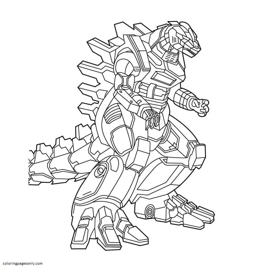 Desenhos de Godzilla E King Kong Para Colorir 4