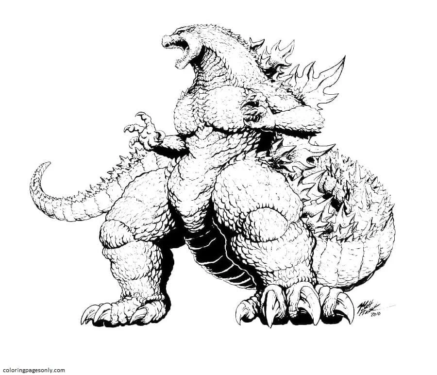 Godzilla and Kong Coloring Pages 7