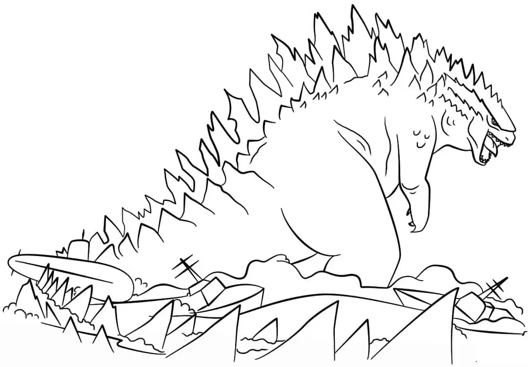 Desenhos de Godzilla Para Colorir 31