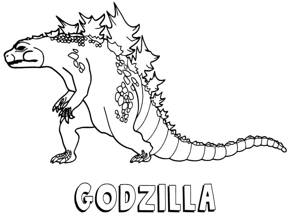 Desenhos de Godzilla Para Colorir 42