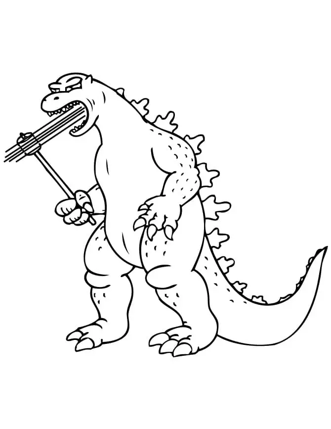 Desenhos de Godzilla Para Colorir 57