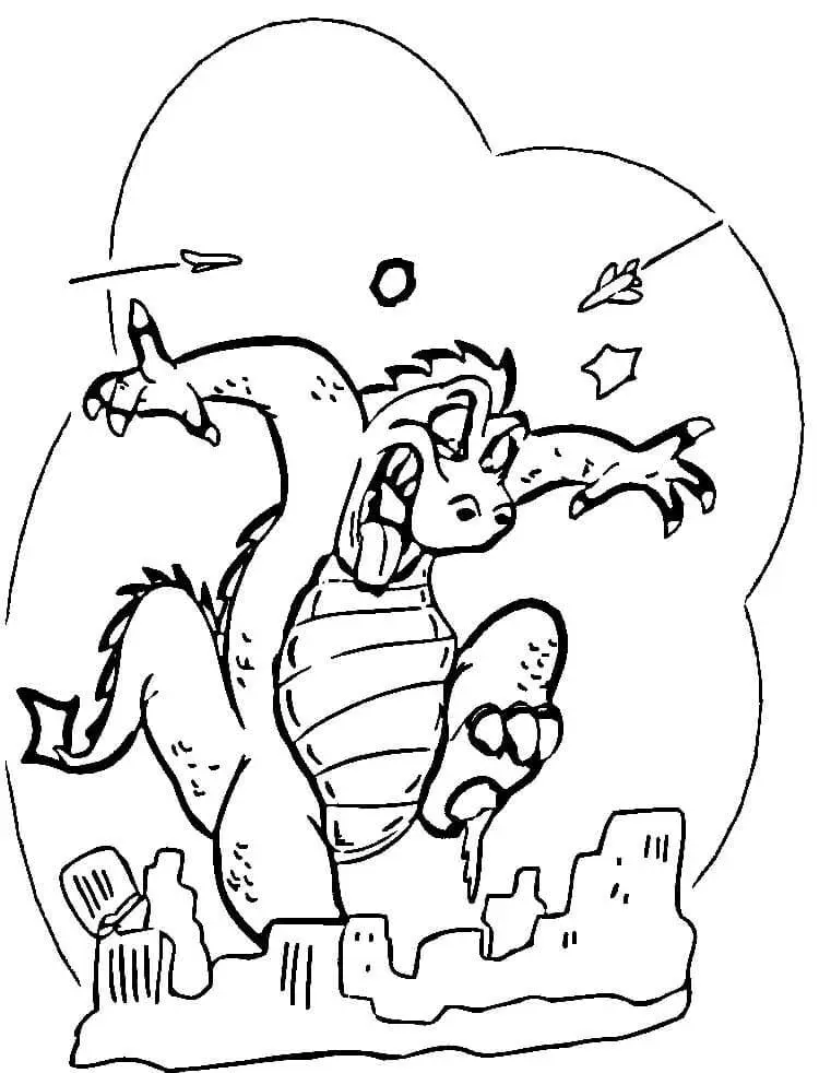 Desenhos de Godzilla Para Colorir 59