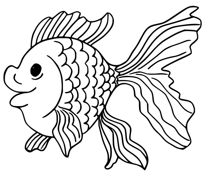 Goldfish Coloring Pages 10