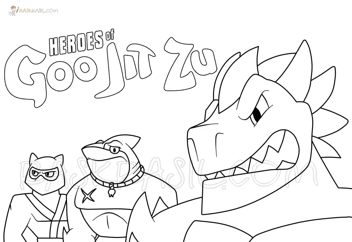 Goo Jit Zu Ausmalbilder
