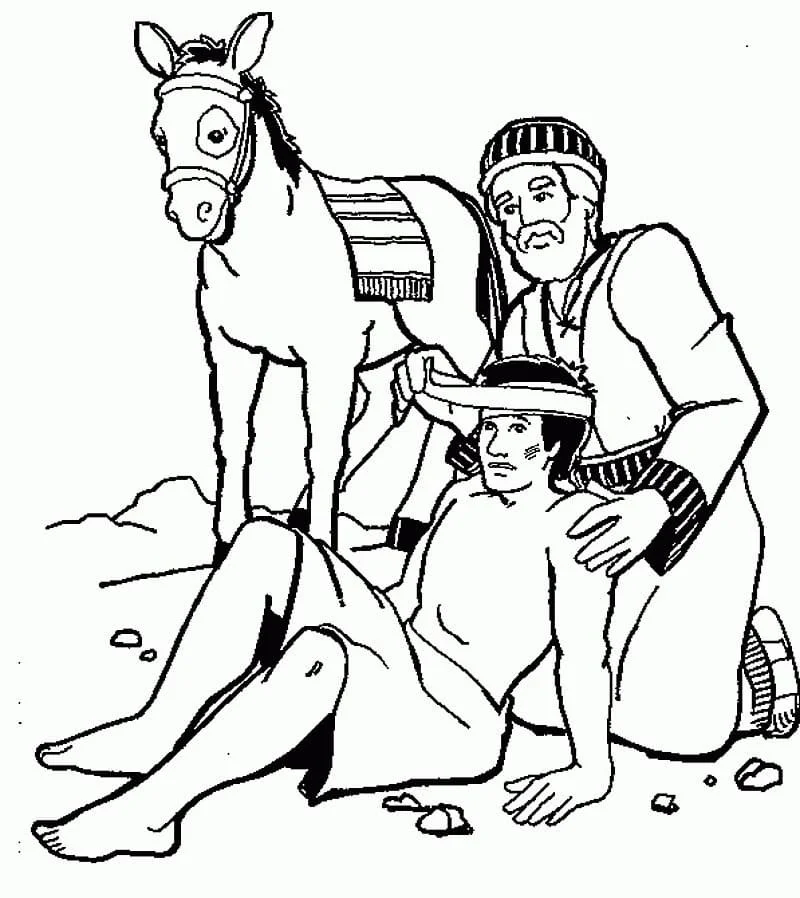 Desenhos de Bom Samaritano Para Colorir 12