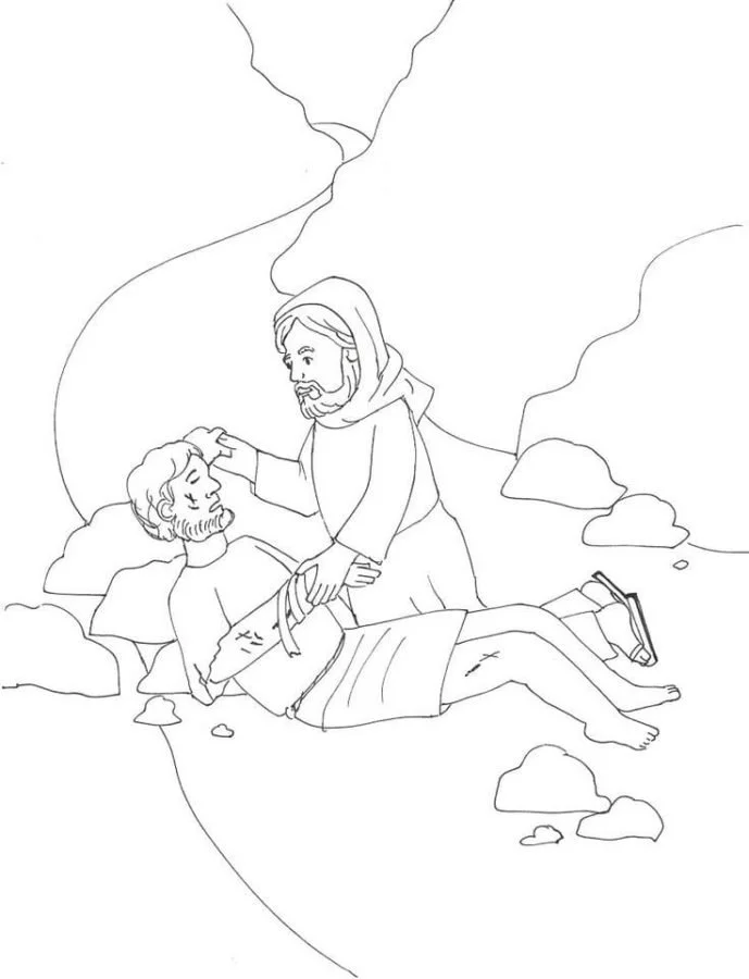 Desenhos de Bom Samaritano Para Colorir 15