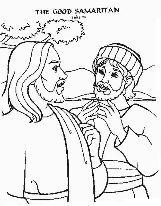 Desenhos de Bom Samaritano Para Colorir 34