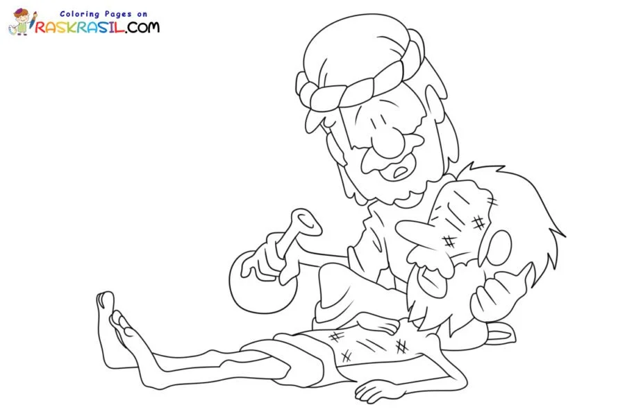 Desenhos de Bom Samaritano Para Colorir 39