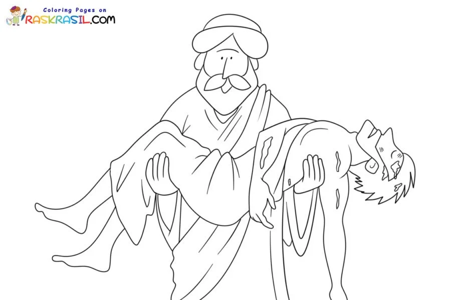 Desenhos de Bom Samaritano Para Colorir 5