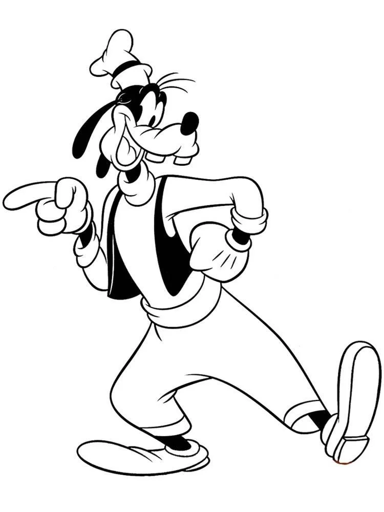 Desenhos de Pateta Para Colorir 64