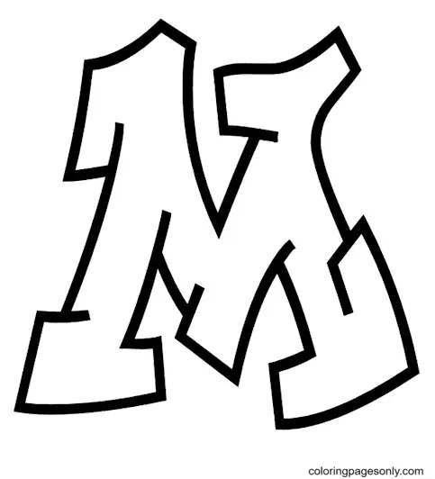 Graffiti Coloring Pages 46