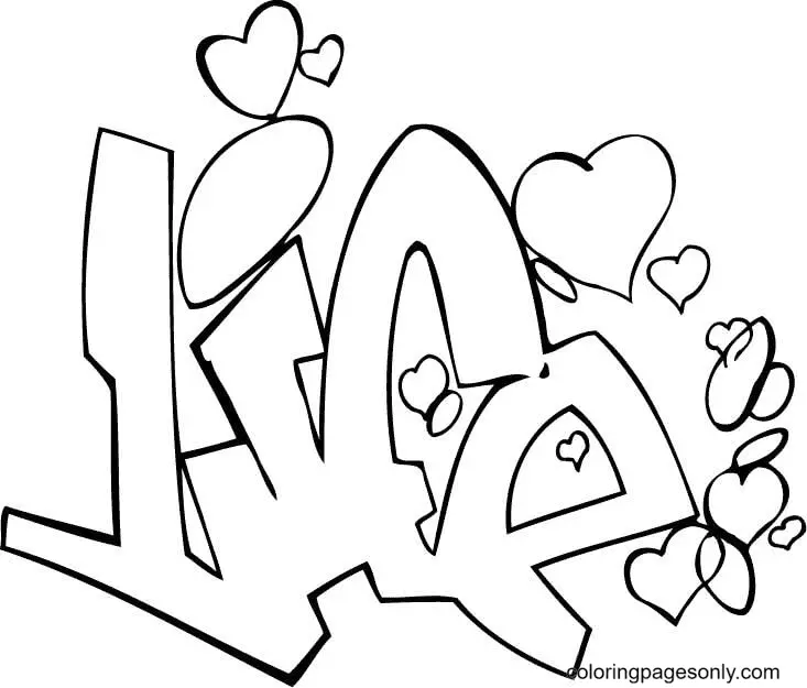 Graffiti Ausmalbilder 79