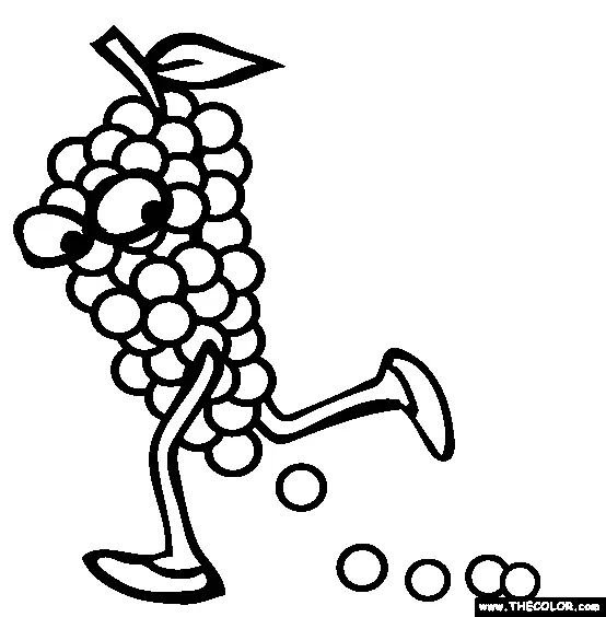 Uvas Para Colorear 27